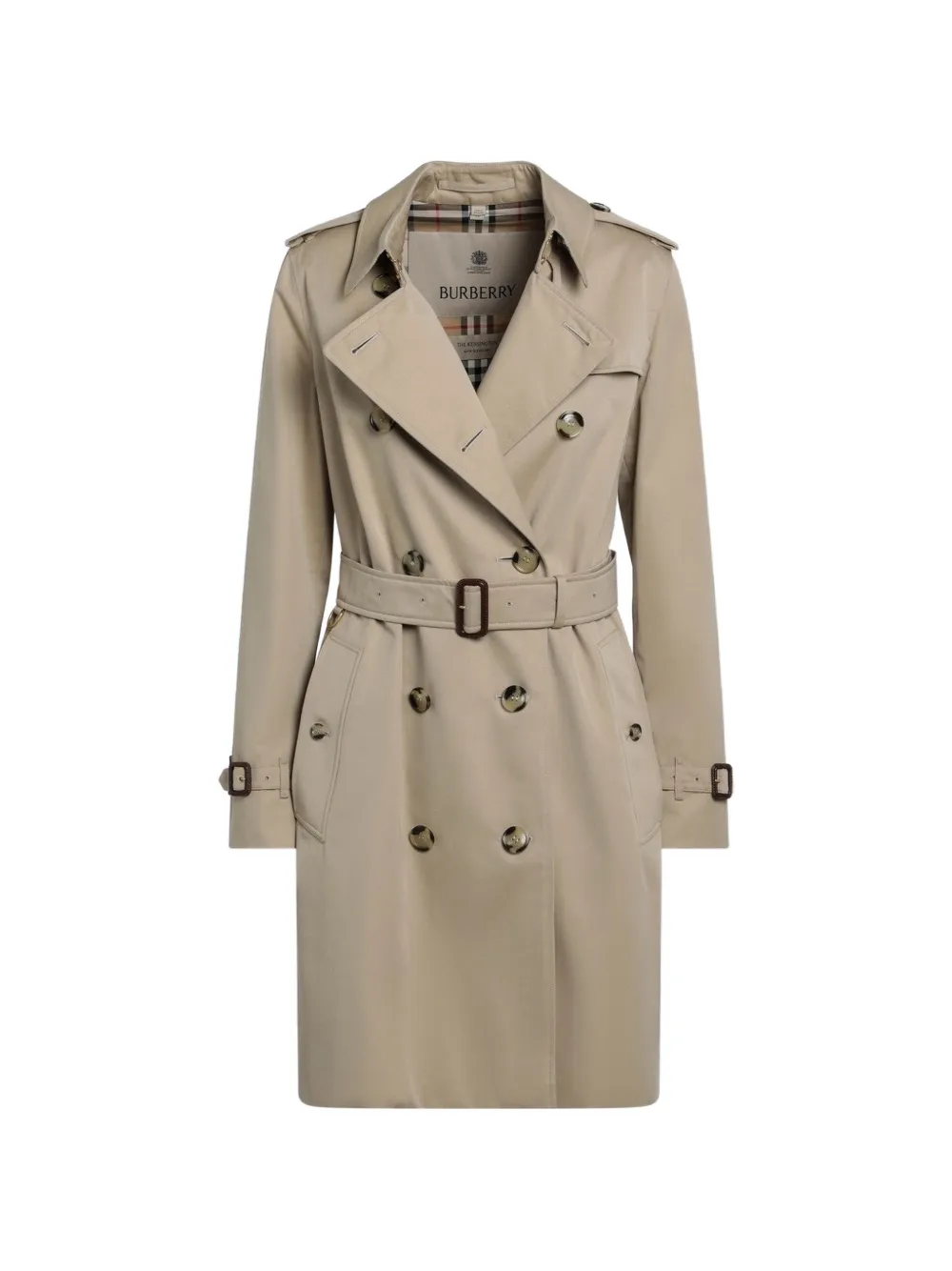 Burberry belted trench coat - Toni neutri