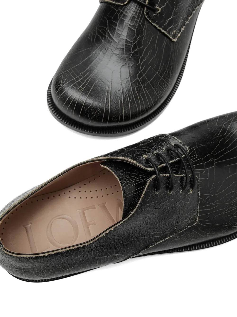 LOEWE Campo lace-up derby shoes Zwart