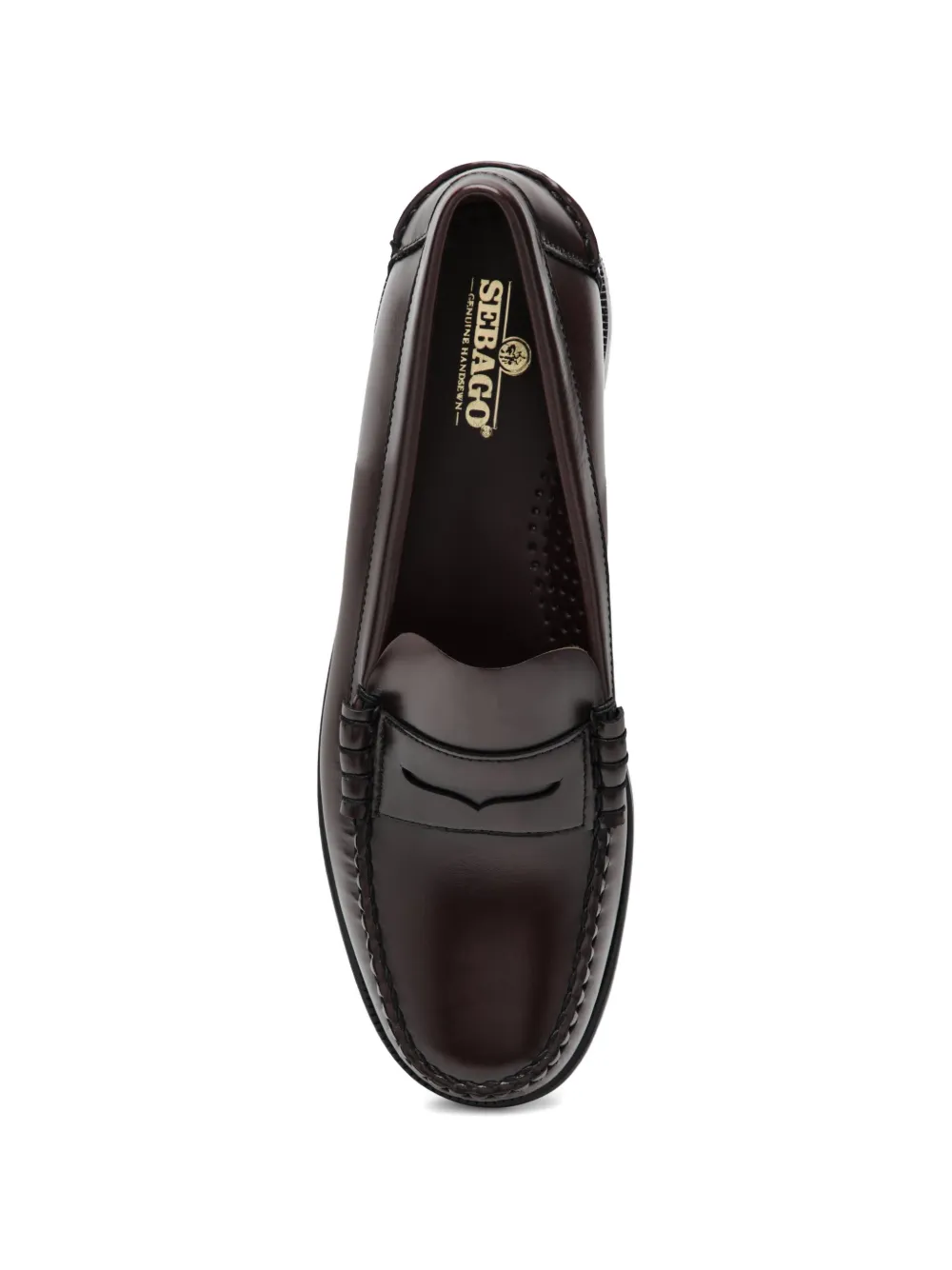 Sebago Classic Dan penny loafers met gevlochten detail Bruin