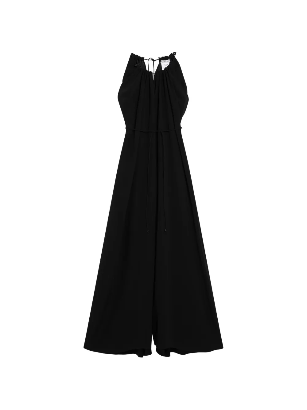 Max Mara tie detail jumpsuit - Nero