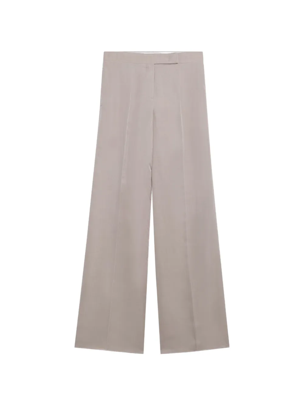 Max Mara pressed-crease silk trousers - Neutrals