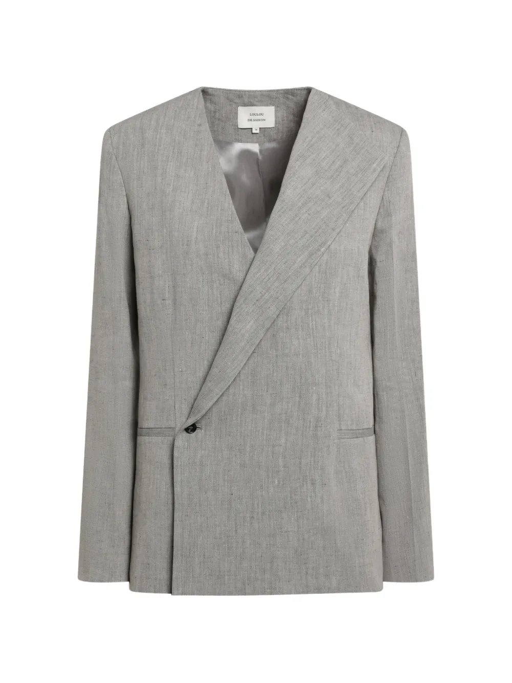 LouLou de Saison Giacca con revers asimmetrici - Grigio