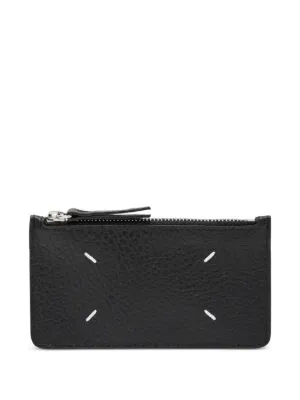 Maison Margiela four-stitch Leather Wallet | Black | FARFETCH