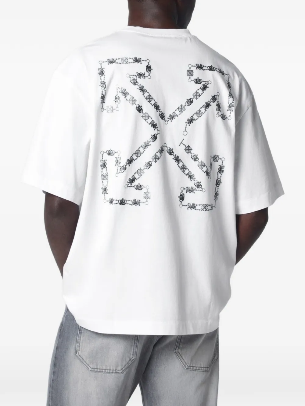 Off-White Arrow Skate T-shirt Wit
