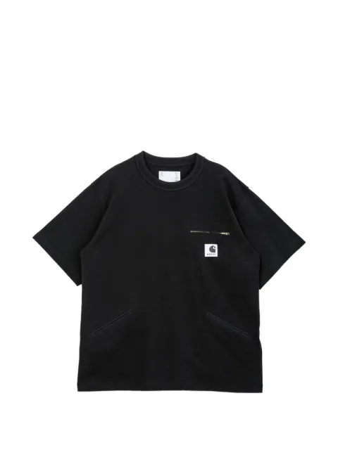 sacai x Carhartt WIP front-zip pocket T-shirt