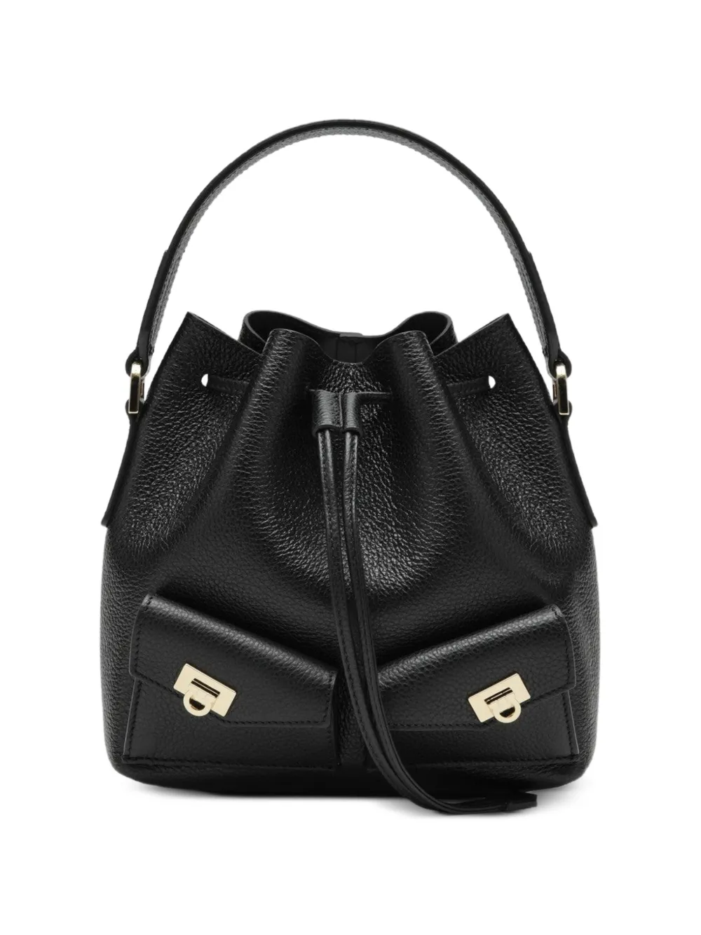 Ferragamo top handle bucket bag - Nero