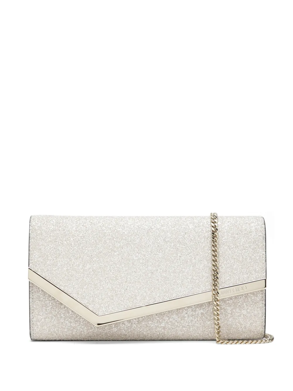 Jimmy Choo Emmie clutch bag - Argento
