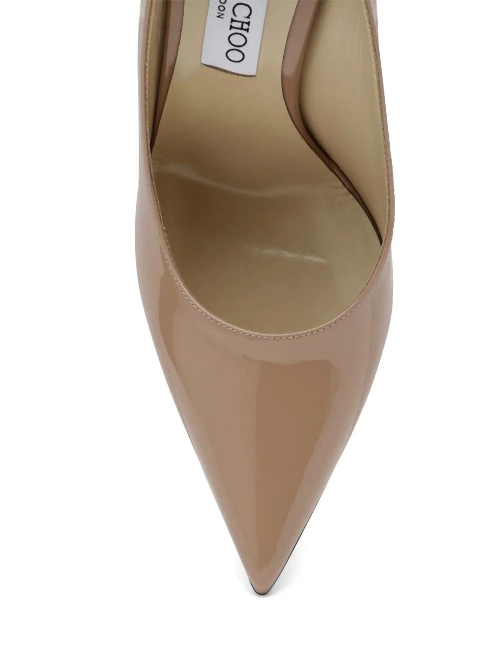 Jimmy Choo Love pumps met puntige neus Beige