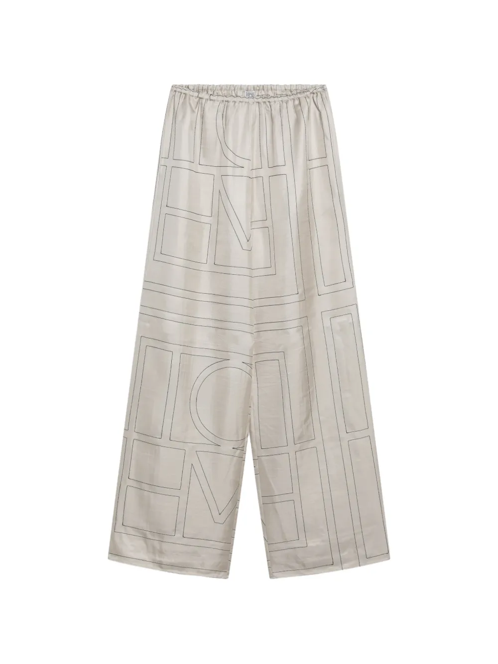 TOTEME Monogram pajamas trousers - Nude
