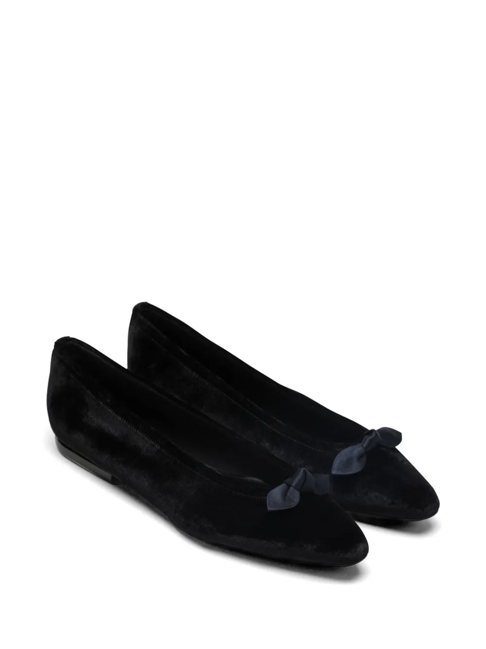 Loro Piana Ballerina's met strikdetail Zwart
