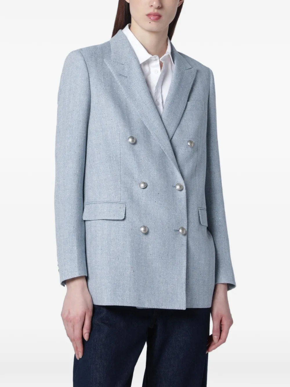 Tagliatore double-breasted blazer - Blu
