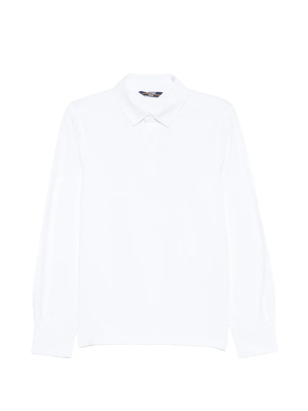 K-Way long-sleeve polo shirt - Bianco