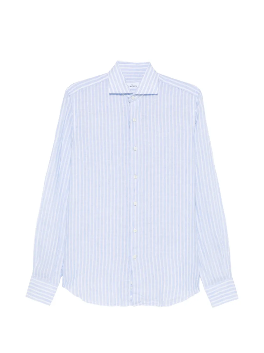 vertical-stripes linen shirt