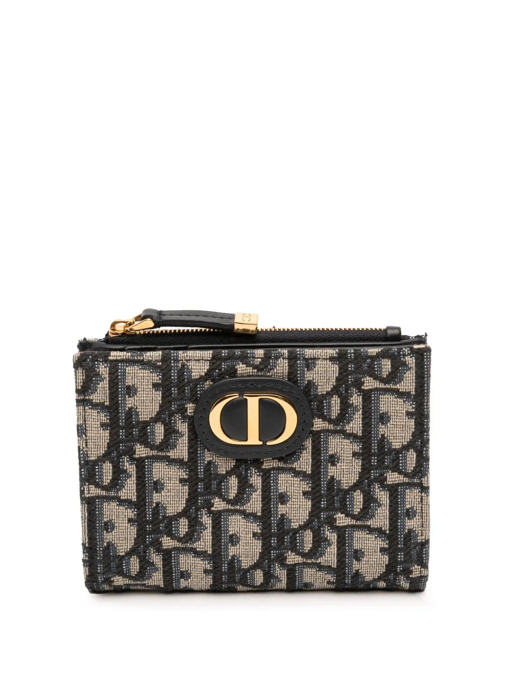 Christian Dior Pre-Owned 2024 Oblique Jacquard 30 Montaigne Dahlia Wallet small wallets - Blu