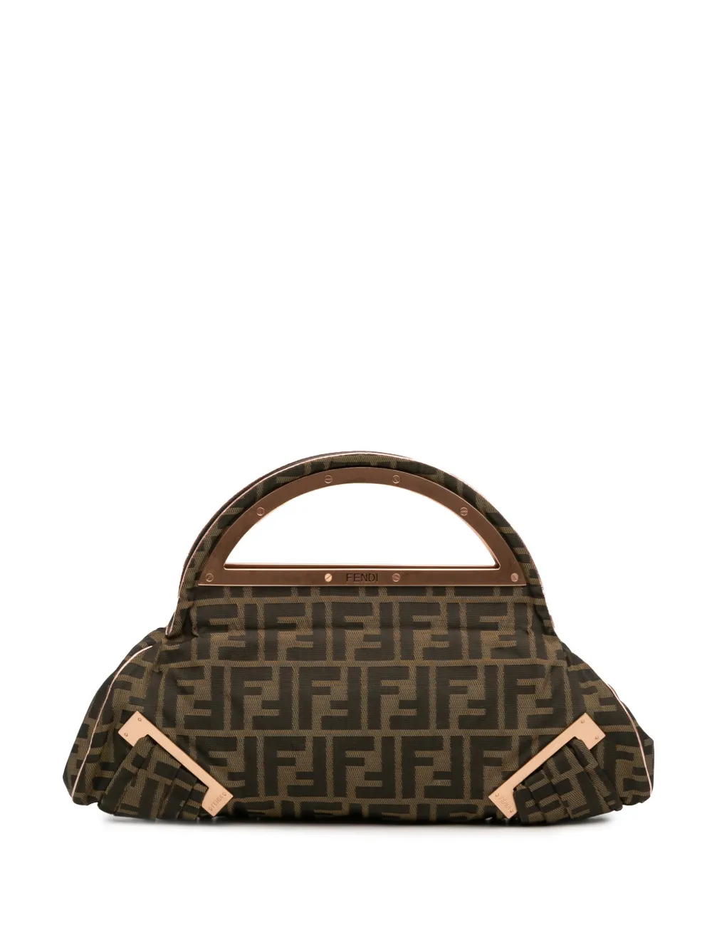 Fendi Pre-Owned 2000-2010 Zucca Canvas Smile satchel - Brown