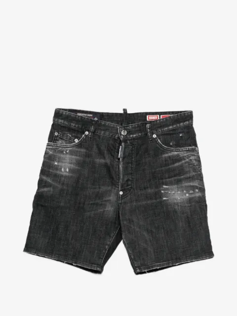 DSQUARED2 shorts con efecto envejecido