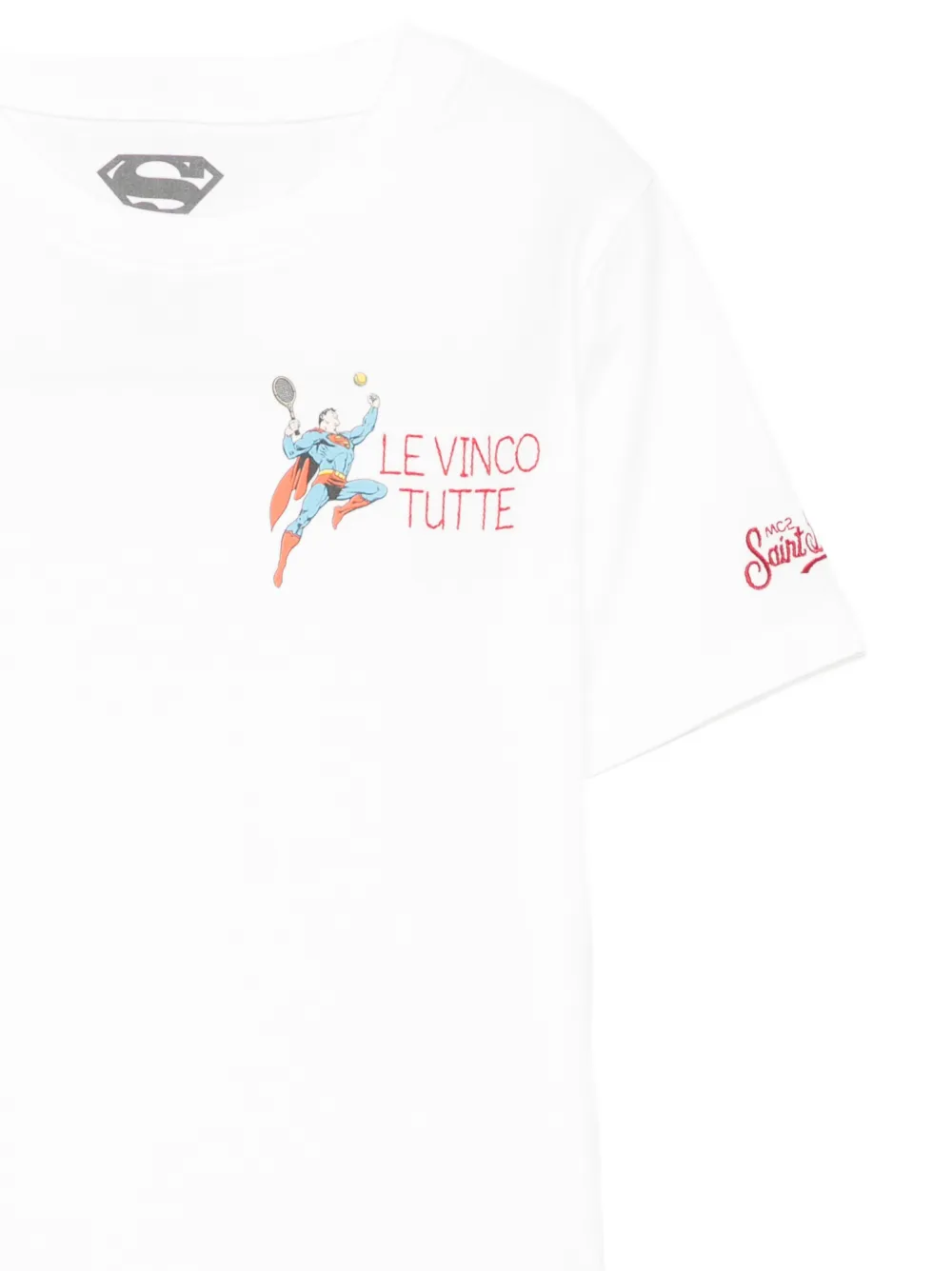 MC2 Saint Barth Kids x Superman™ Portofino T-shirt Wit