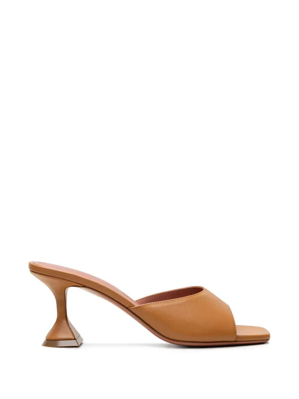 Amina Muaddi Lupita leather mules Beige