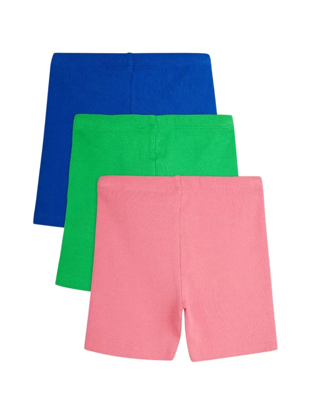 Mini Rodini Fietsshorts met logo-patch (set van drie) Roze