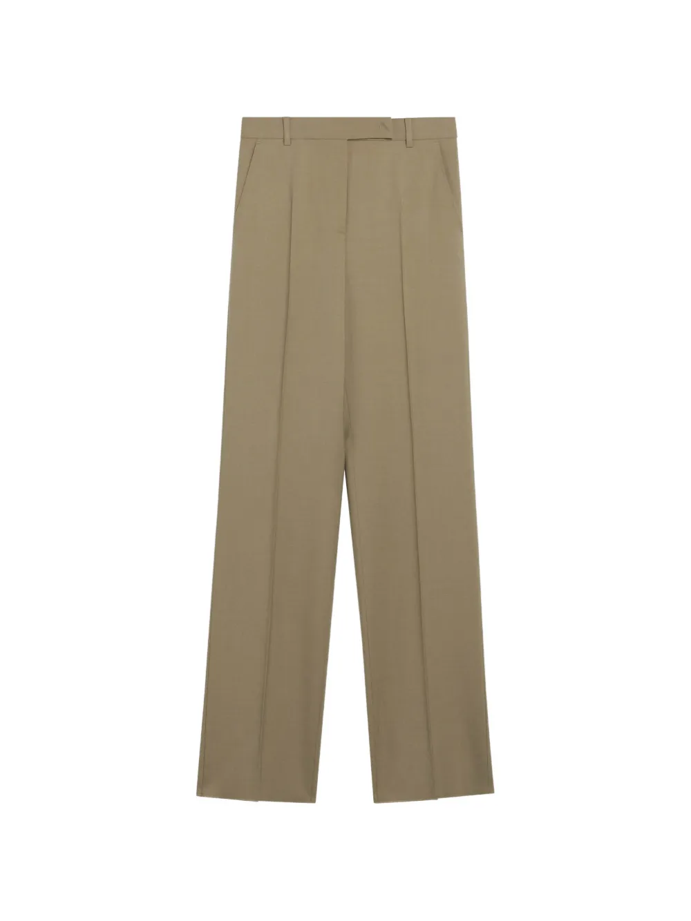 Max Mara pressed-crease tailored trousers - Marrone