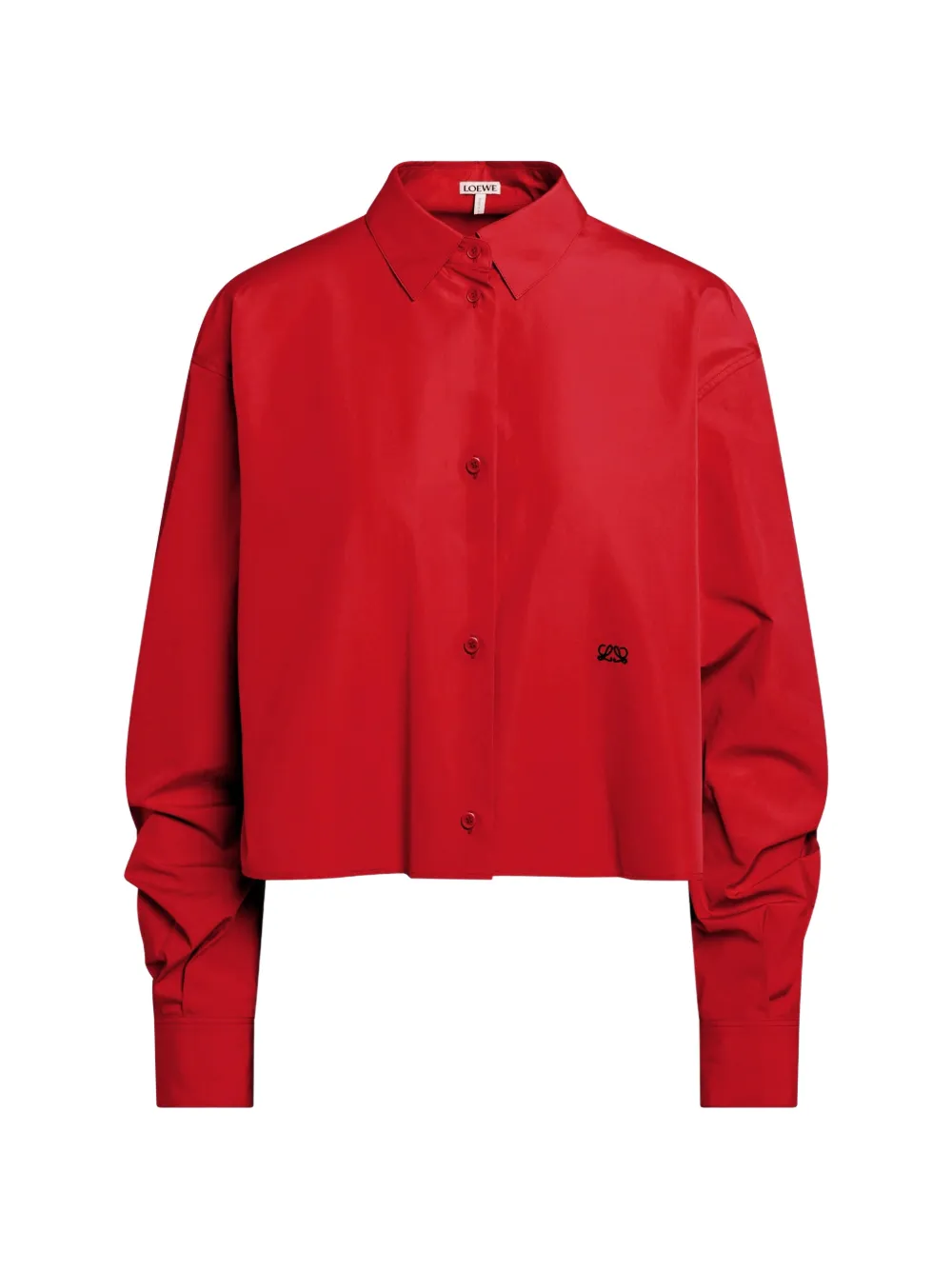 LOEWE crop logo shirt - Rosso