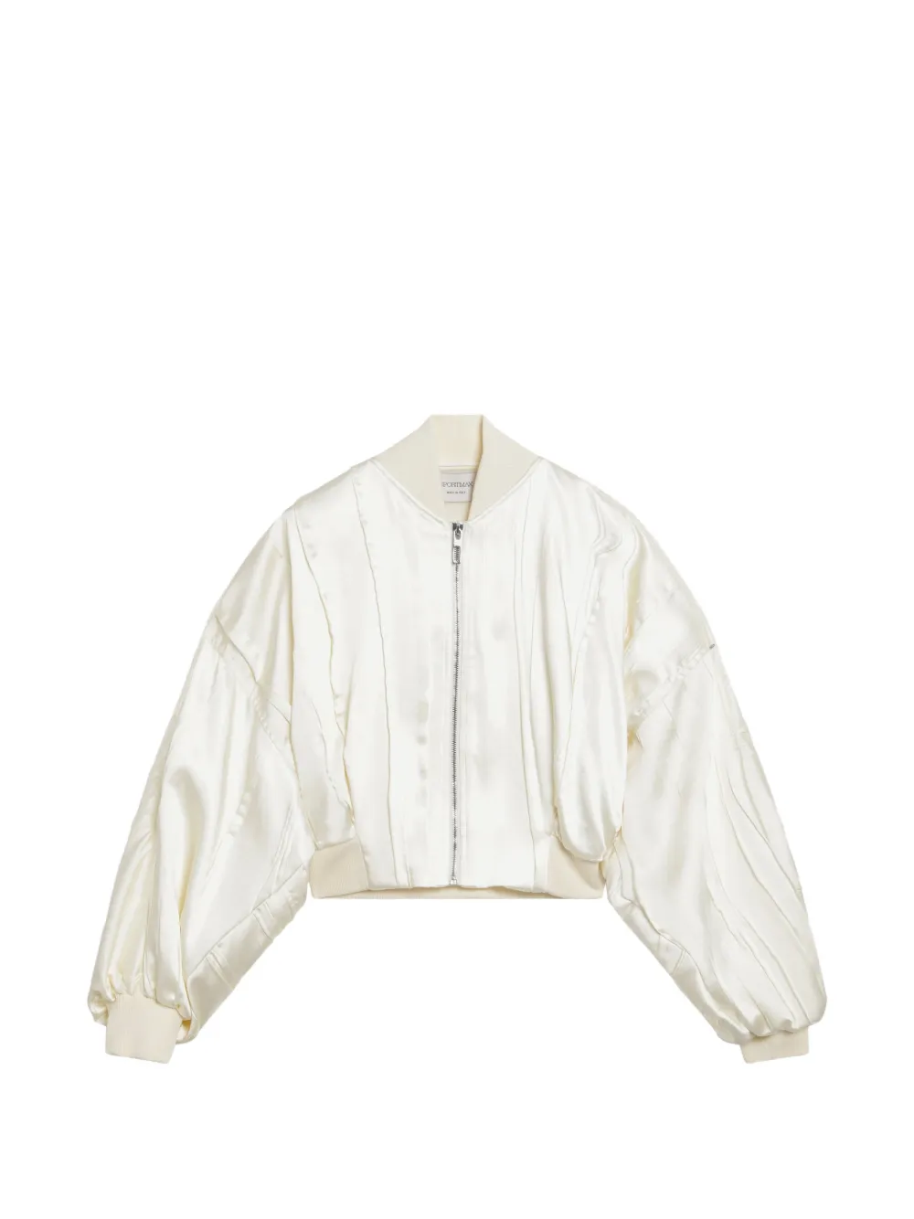 Sportmax ribbed bomber jacket - Nude