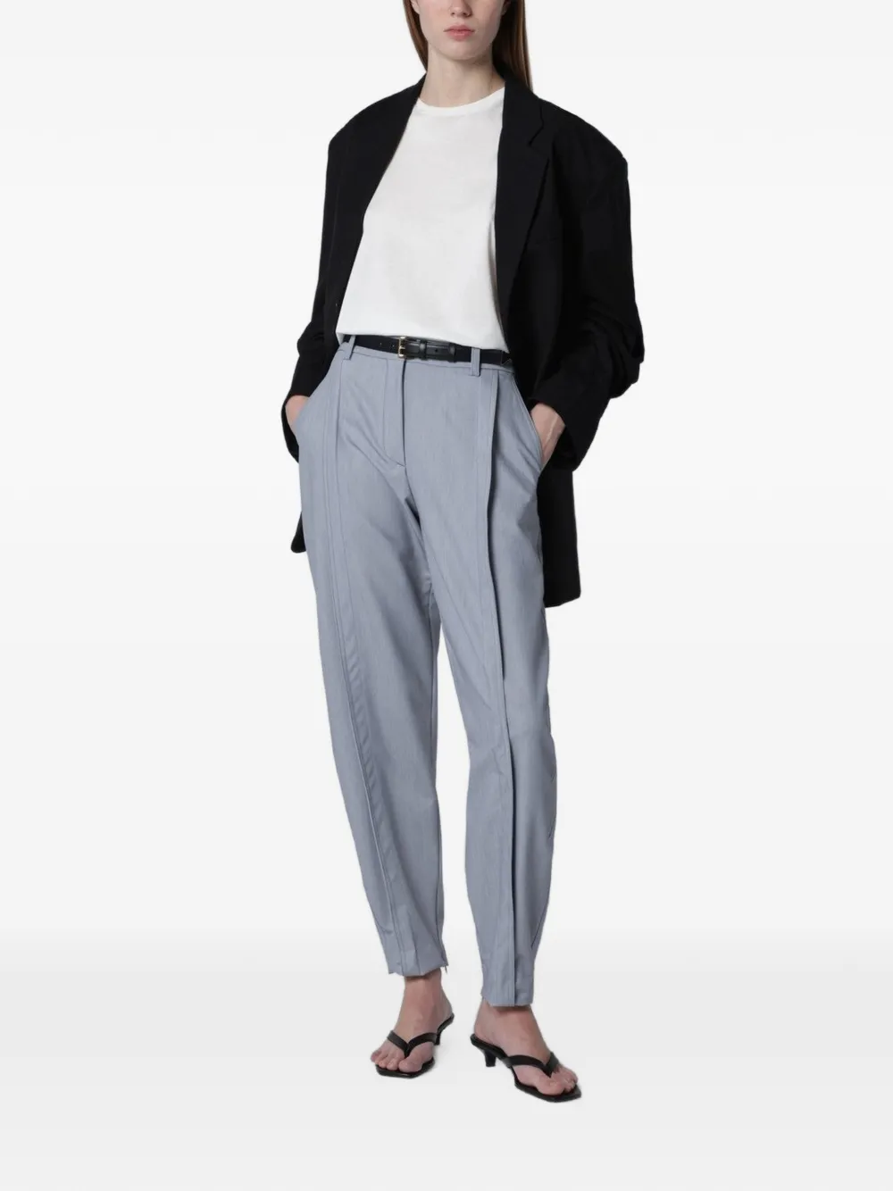 THELATEST Broek met afwerking Grijs