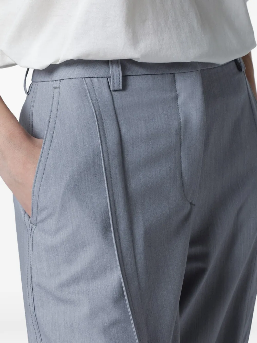 THELATEST Broek met afwerking Grijs