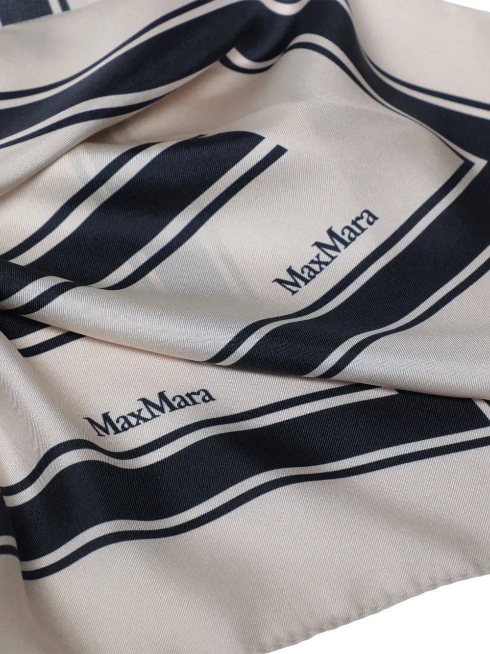  Max Mara Striped Scarf - Neutrals 
