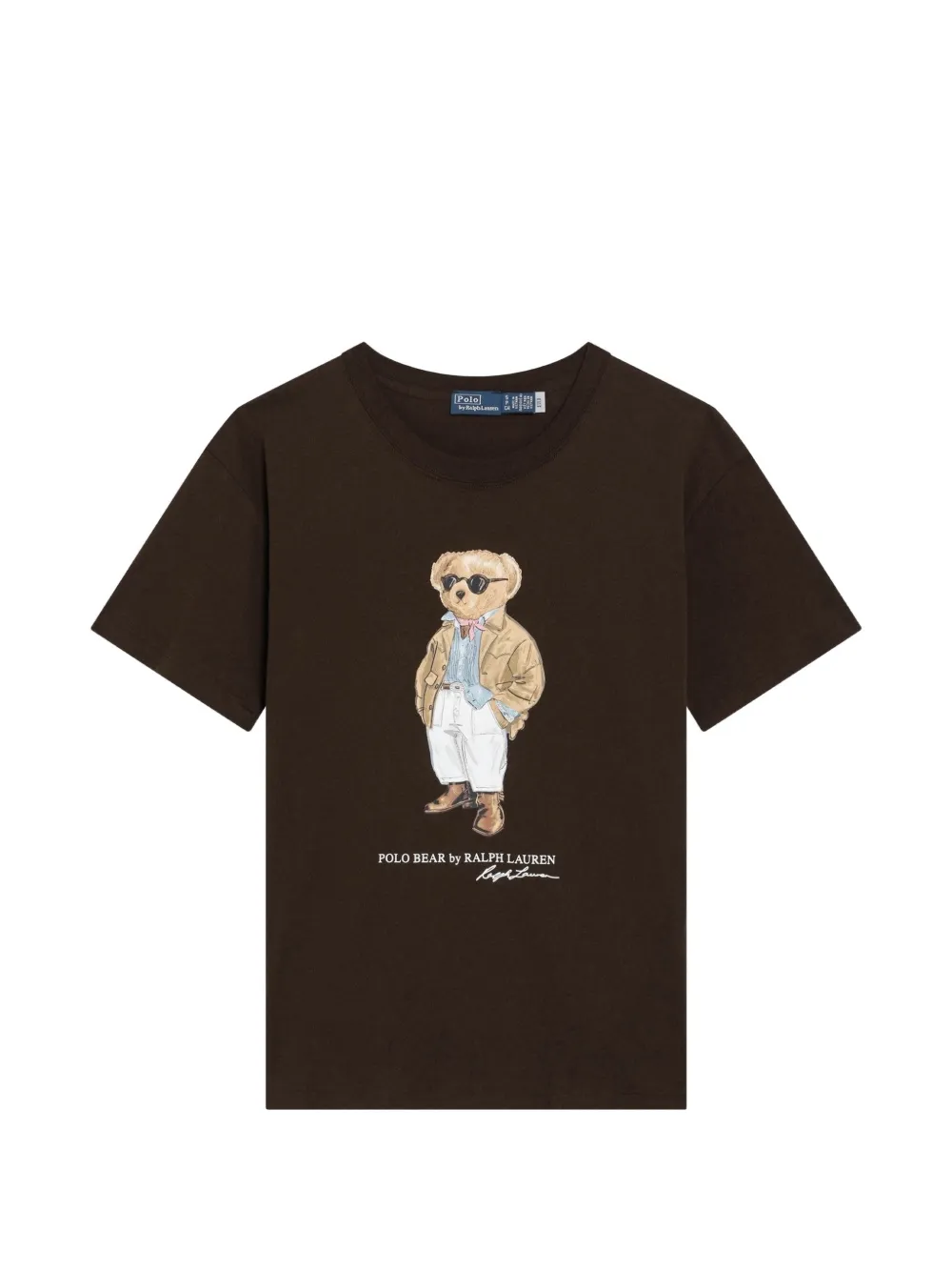 Polo Ralph Lauren bear print T-shirt - Marrone