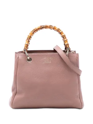 Gucci Pre-Owned 2016-2026 ミニ カーフスキン バンブー ショッパー