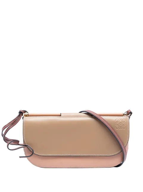 Loewe Pre-Owned sac à bandoulière Anagram Gate en cuir bicolore (2018)