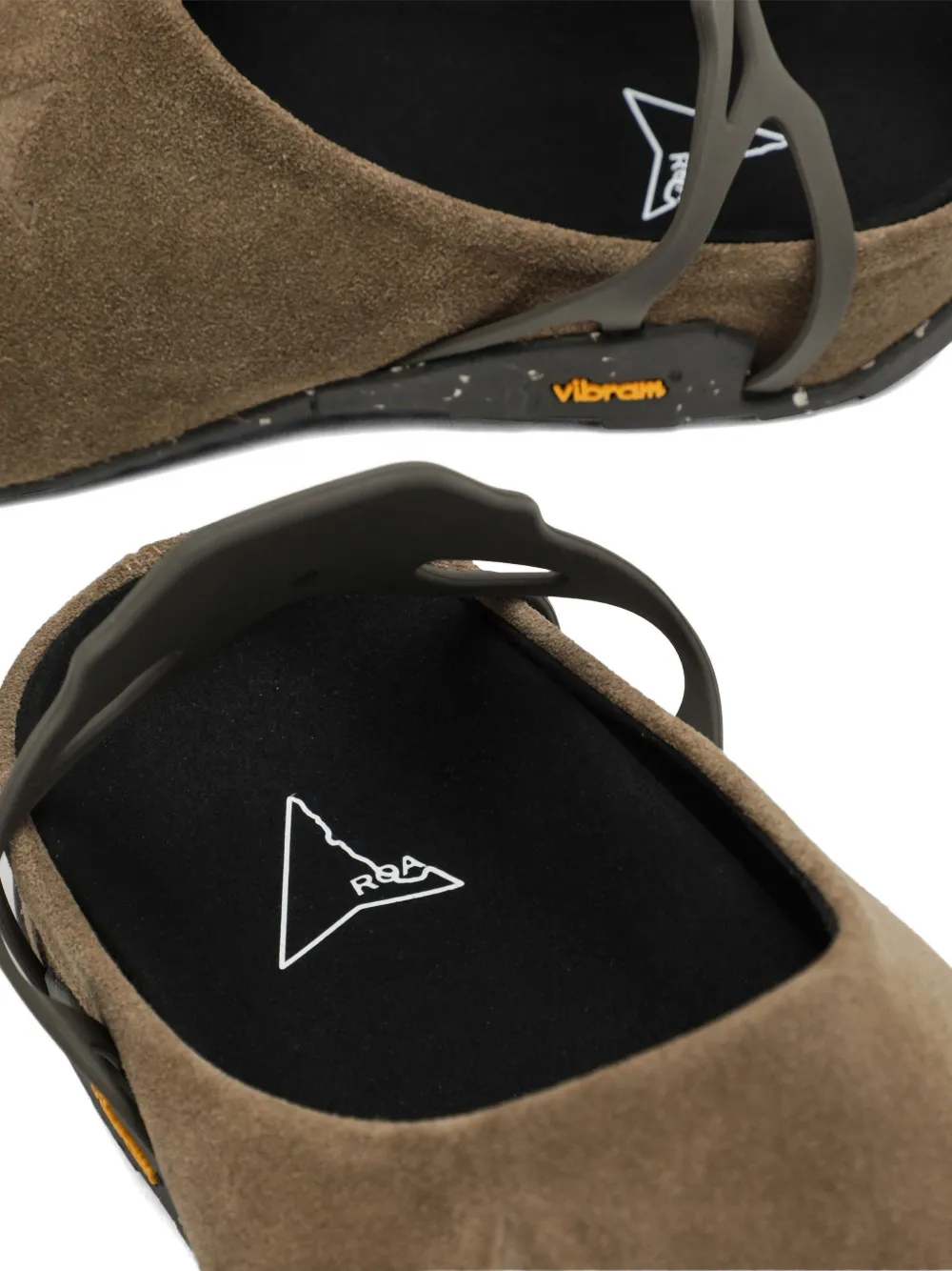 ROA Fedaia suède muiltjes Bruin