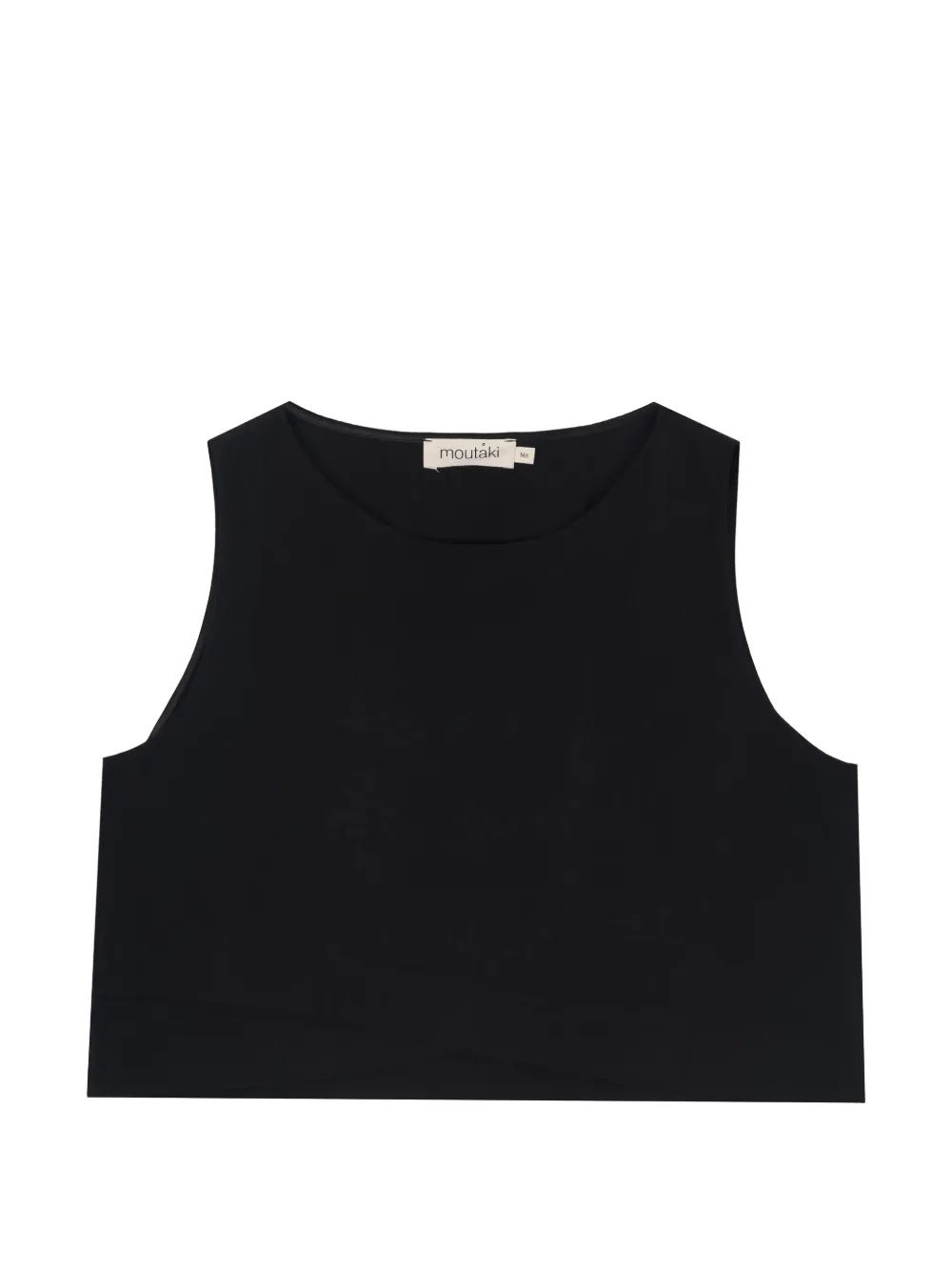 MOUTAKI crossover-hem sleeveless top - Nero
