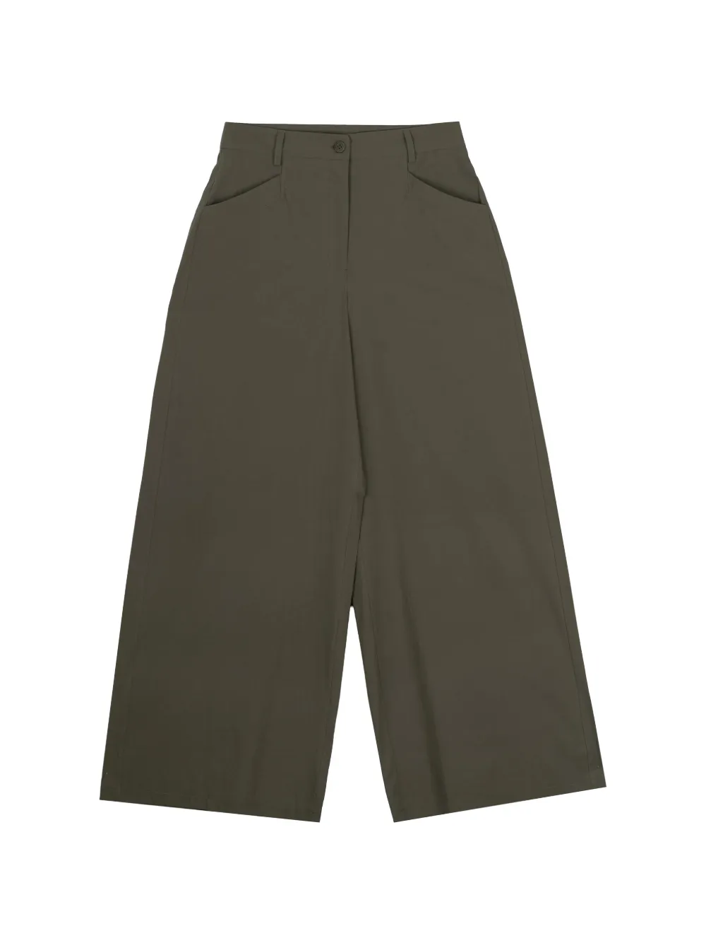 MOUTAKI wide-leg trousers - Verde