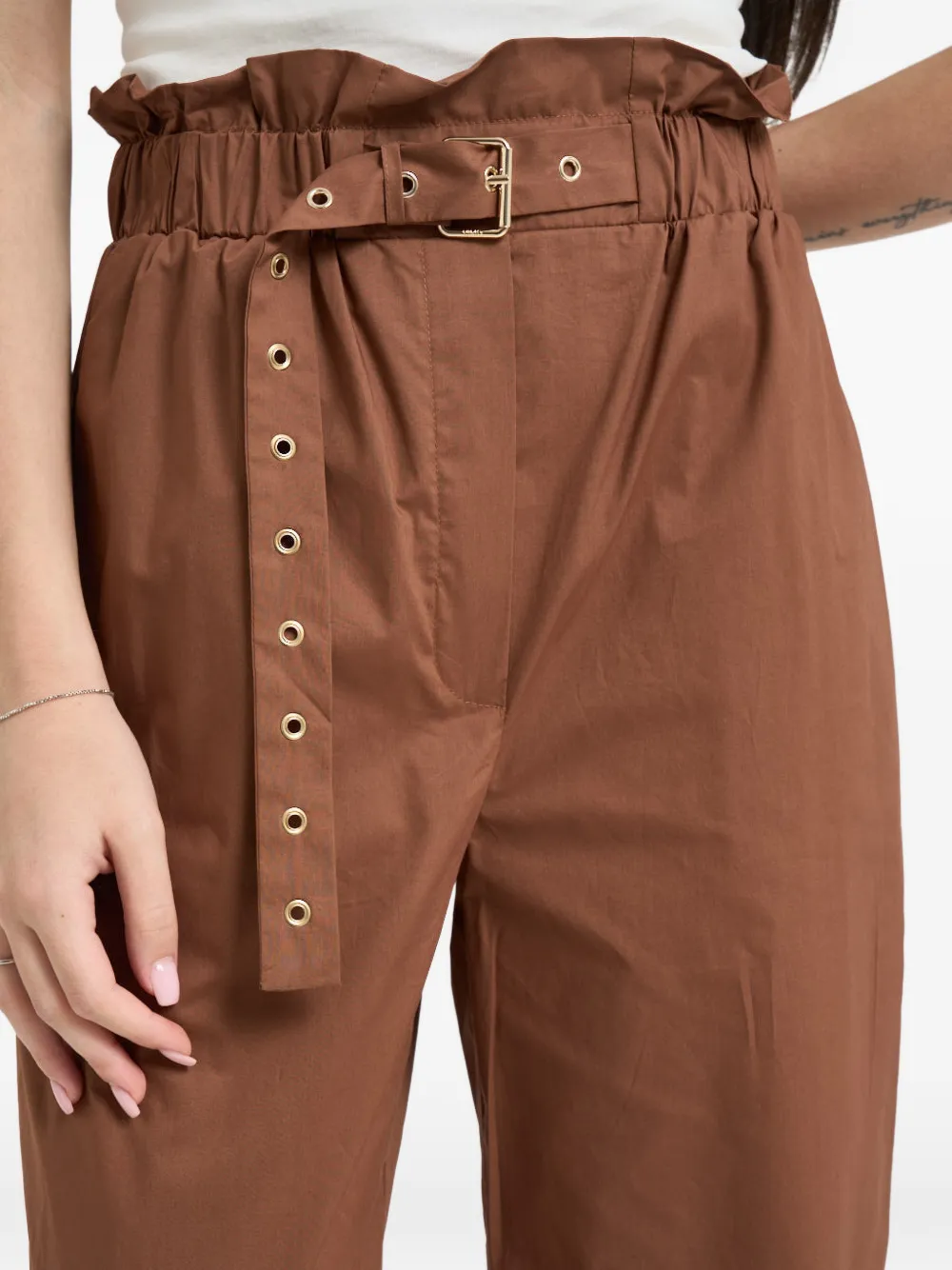 LIU JO High waist broek Bruin