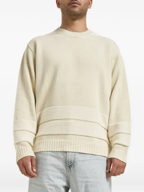 Stone Island stripe crew-neck sweater