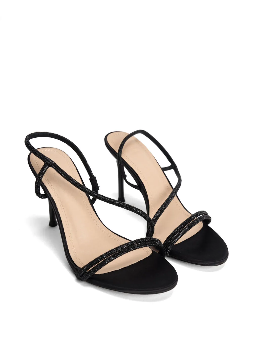 TWENTY FOURHAITCH Sandalen met verfraaid bandje Zwart