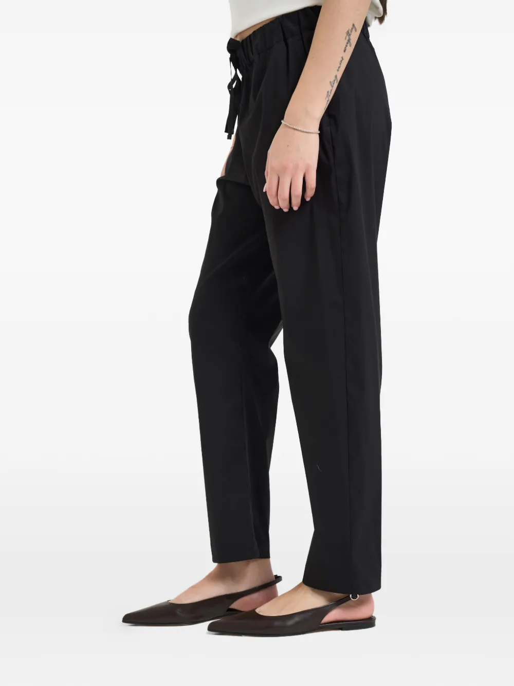 Semicouture Geruite broek Zwart