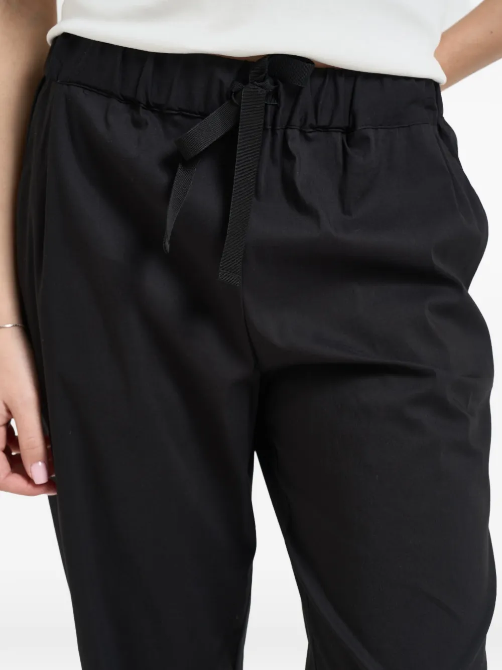 Semicouture Geruite broek Zwart
