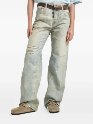 Acne Studios ワイドジーンズ | ブルー | FARFETCH JP