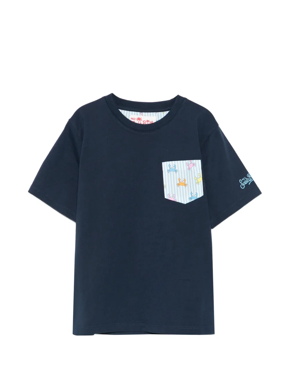 MC2 Saint Barth Kids chest-pocket T-shirt - Blu