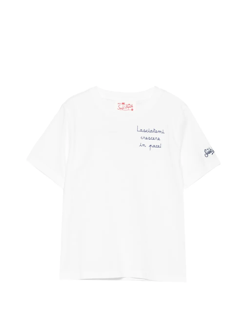MC2 Saint Barth Kids embroidered T-shirt - Bianco