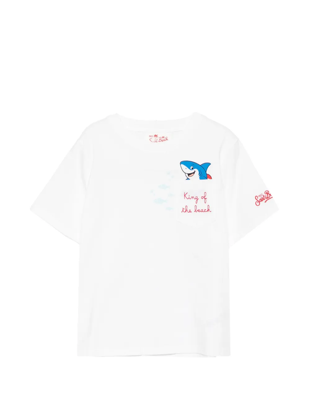 MC2 Saint Barth Kids chest-pocket T-shirt - Bianco