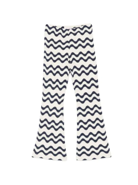 MC2 Saint Barth Kids pantalon évasé Gwenda à motif zigzag