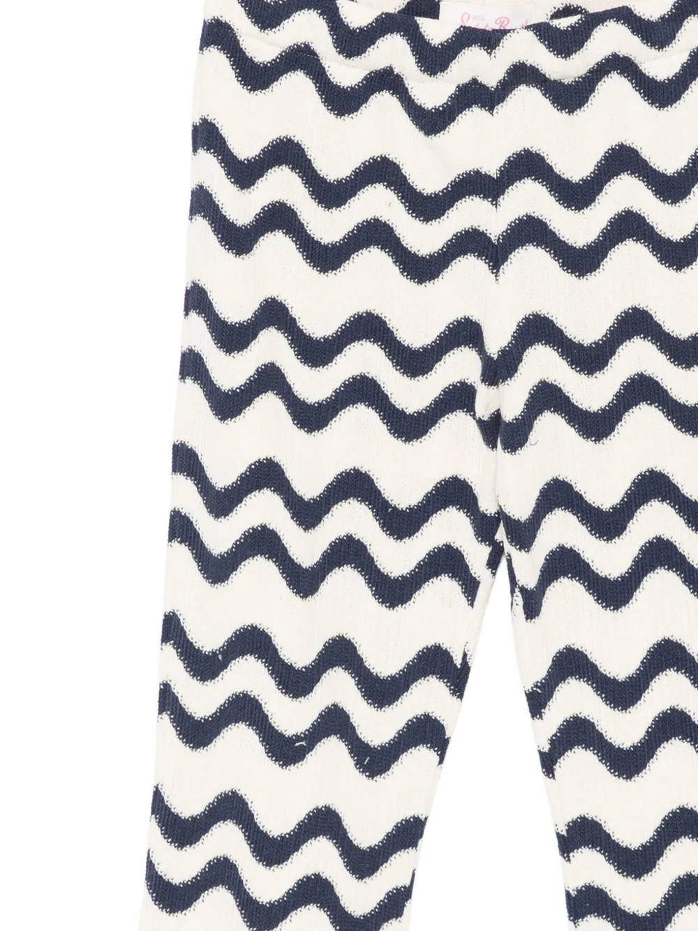 MC2 Saint Barth Kids Gwenda flared broek met zigzag-print Beige