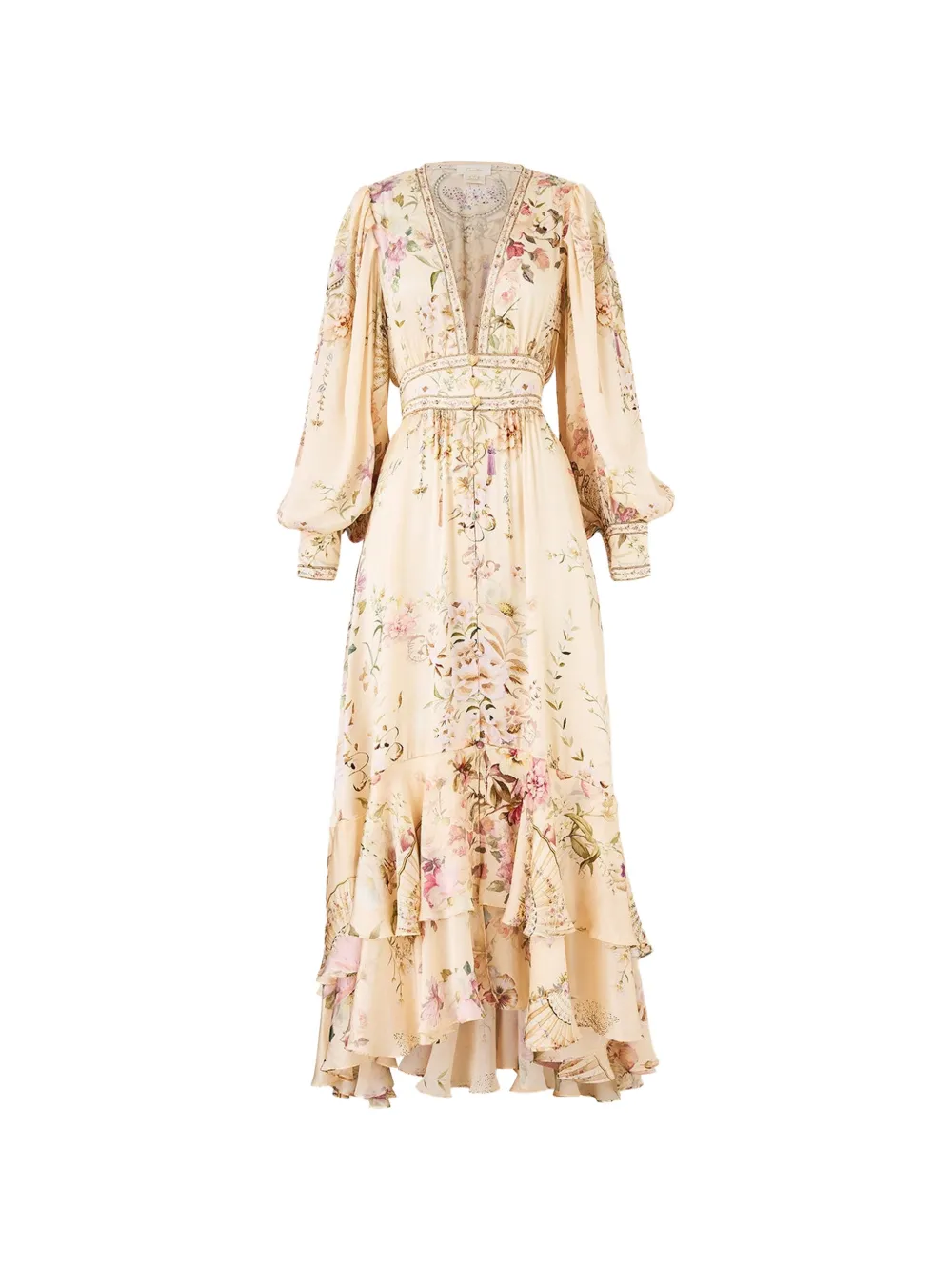 Camilla floral-pattern dress - Toni neutri
