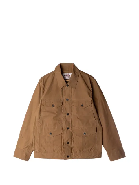 Filson Journeyman dry-wax button-up flap-pocket jacket