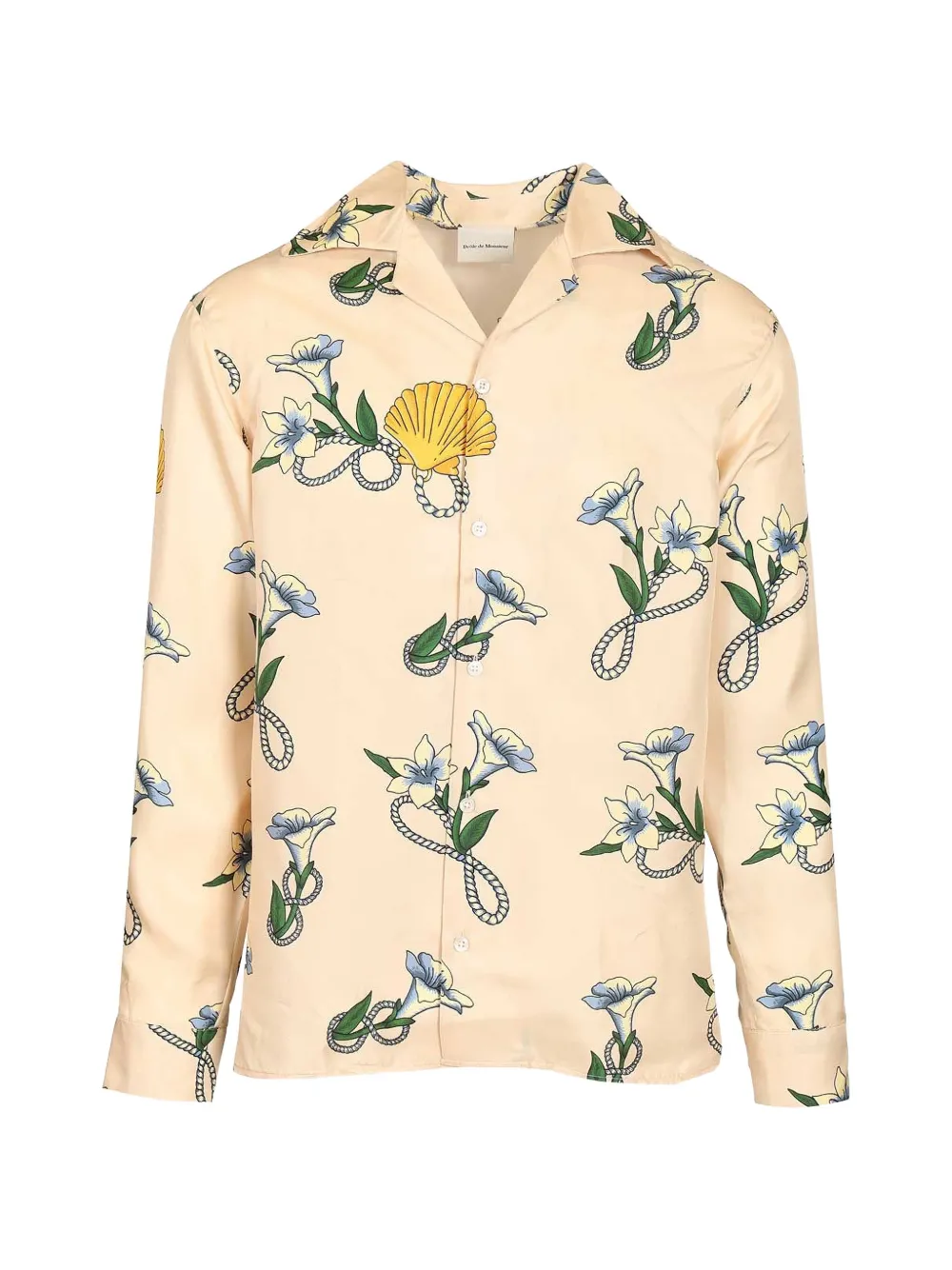 Drôle De Monsieur floral seashell silk shirt - Toni neutri