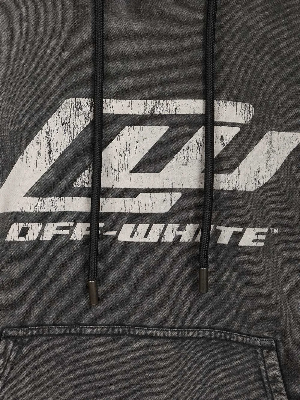 Off-White Hoodie met logodetail Grijs